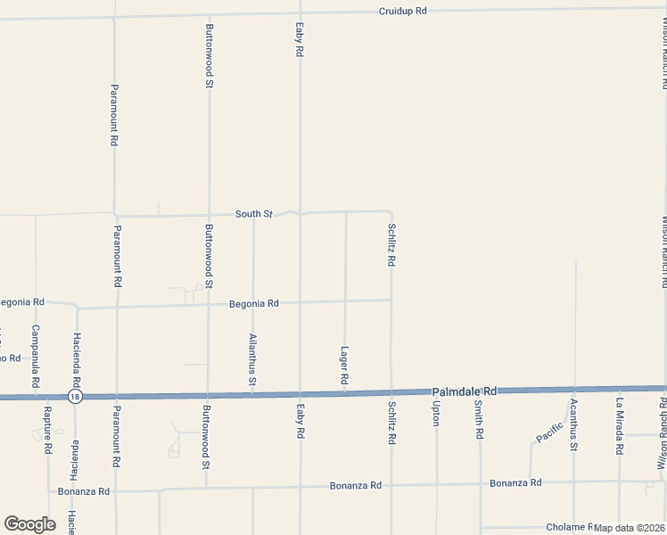 map of restaurants, bars, coffee shops, grocery stores, and more near 14372 Lager Road in Phelan