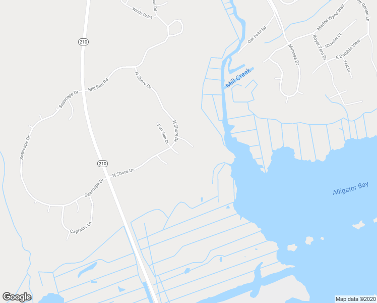 map of restaurants, bars, coffee shops, grocery stores, and more near 408 Sawgrass Cove in Sneads Ferry