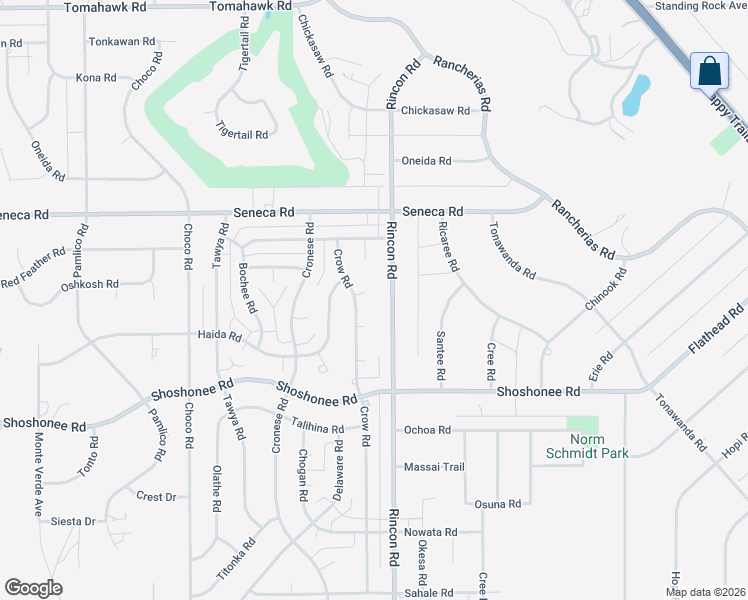 map of restaurants, bars, coffee shops, grocery stores, and more near 14337 Crow Rd in Apple Valley