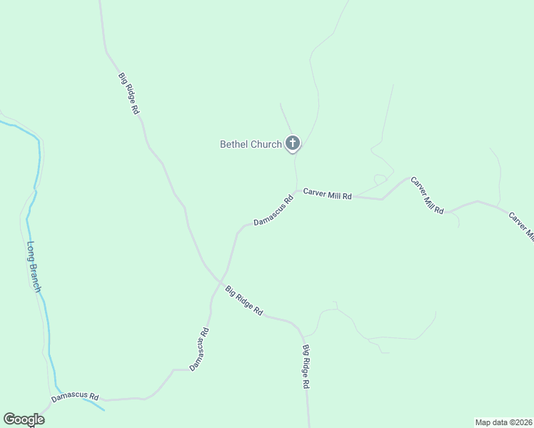 map of restaurants, bars, coffee shops, grocery stores, and more near 50 Bethel Road in Talking Rock