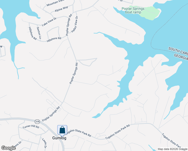 map of restaurants, bars, coffee shops, grocery stores, and more near 257 Lake Place Drive in Lavonia