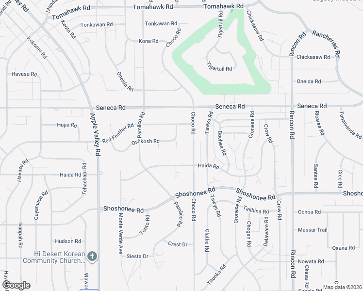 map of restaurants, bars, coffee shops, grocery stores, and more near 19665 Oshkosh Court in Apple Valley