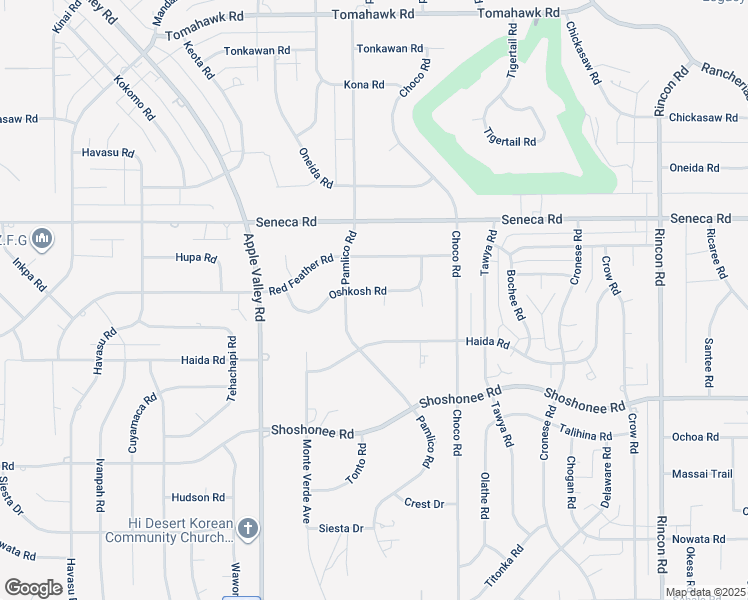 map of restaurants, bars, coffee shops, grocery stores, and more near 19545 Oshkosh Lane in Apple Valley