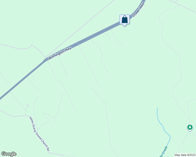 map of restaurants, bars, coffee shops, grocery stores, and more near 185 Pine Hollow Road in Holly Ridge