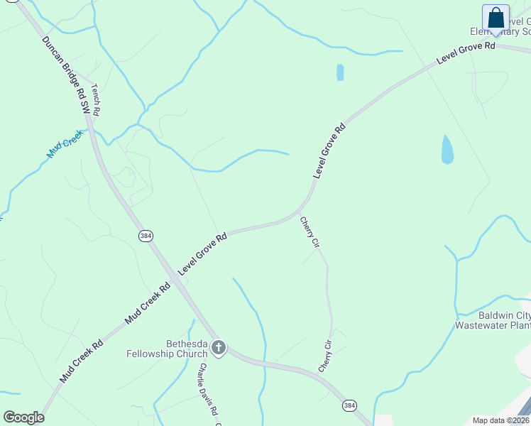 map of restaurants, bars, coffee shops, grocery stores, and more near 3795-3815 Level Grove Road in Cornelia