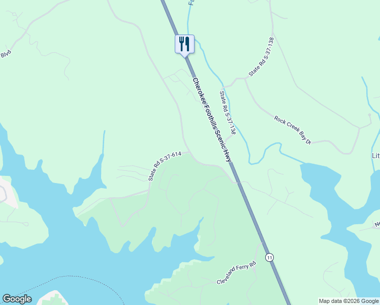 map of restaurants, bars, coffee shops, grocery stores, and more near 438 Rock Hill Road in Fair Play