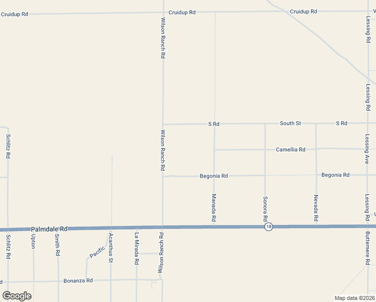 map of restaurants, bars, coffee shops, grocery stores, and more near 14329 Manada Road in Phelan