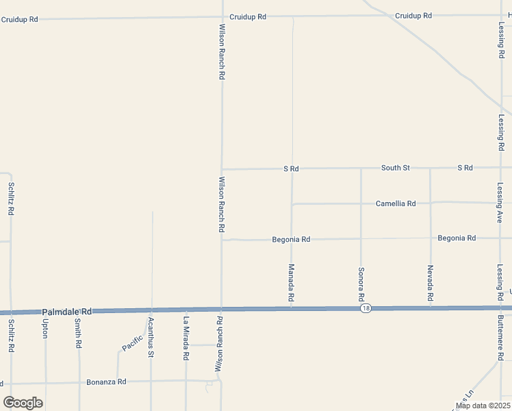 map of restaurants, bars, coffee shops, grocery stores, and more near Camellia Road in San Bernardino County