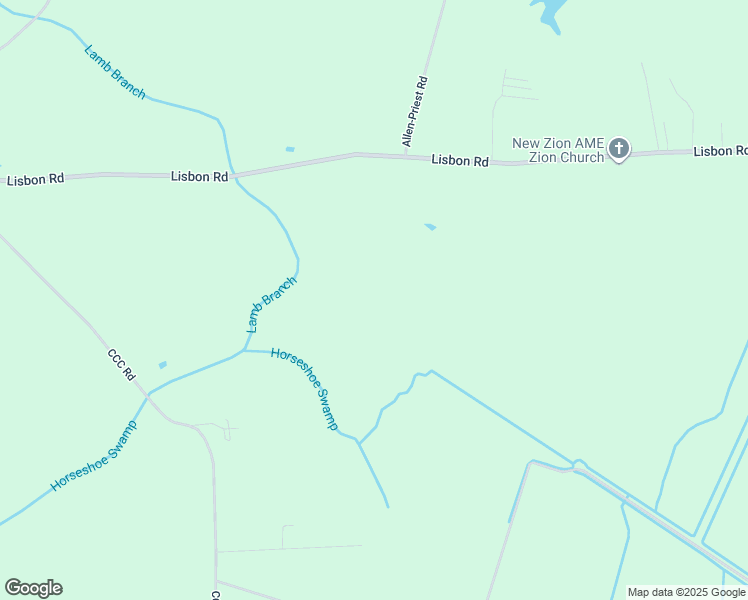 map of restaurants, bars, coffee shops, grocery stores, and more near 3227 Lisbon Road in Council