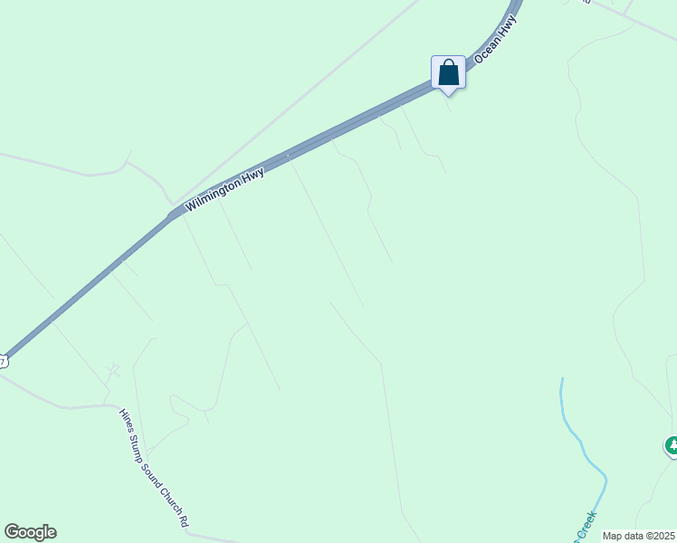 map of restaurants, bars, coffee shops, grocery stores, and more near 174 Pine Hollow Road in Holly Ridge