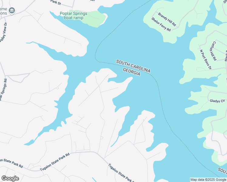 map of restaurants, bars, coffee shops, grocery stores, and more near 58 Blue Water Place in Lavonia