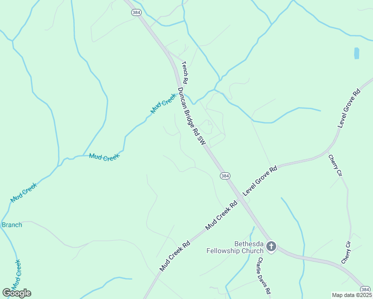 map of restaurants, bars, coffee shops, grocery stores, and more near 450 Beachwood Drive in Cornelia