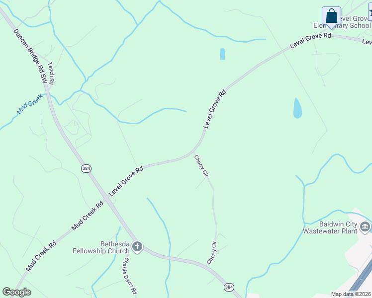 map of restaurants, bars, coffee shops, grocery stores, and more near 3795 Level Grove Road in Cornelia