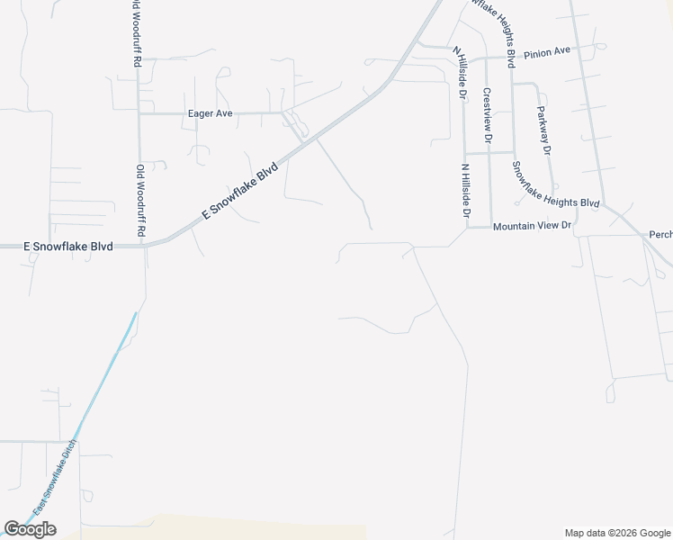 map of restaurants, bars, coffee shops, grocery stores, and more near 20th East in Snowflake