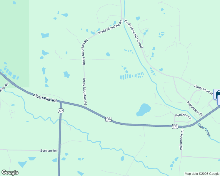 map of restaurants, bars, coffee shops, grocery stores, and more near 240 Brady Mountain Road in Royal