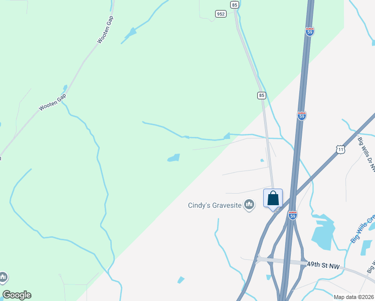 map of restaurants, bars, coffee shops, grocery stores, and more near 1700 Smith Gap Road Northwest in Fort Payne