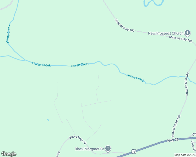 map of restaurants, bars, coffee shops, grocery stores, and more near 309 Stallion Drive in Honea Path