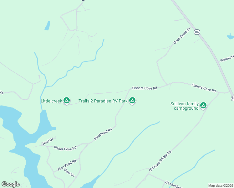 map of restaurants, bars, coffee shops, grocery stores, and more near 327 Fishers Cove Road in Fair Play