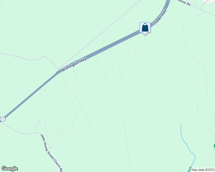 map of restaurants, bars, coffee shops, grocery stores, and more near 162 Pine Hollow Road in Holly Ridge