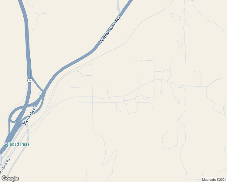map of restaurants, bars, coffee shops, grocery stores, and more near East Carson Mesa Road in Palmdale