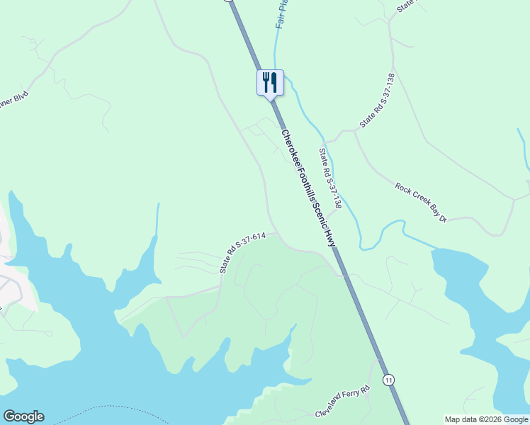 map of restaurants, bars, coffee shops, grocery stores, and more near in Chickasaw Point