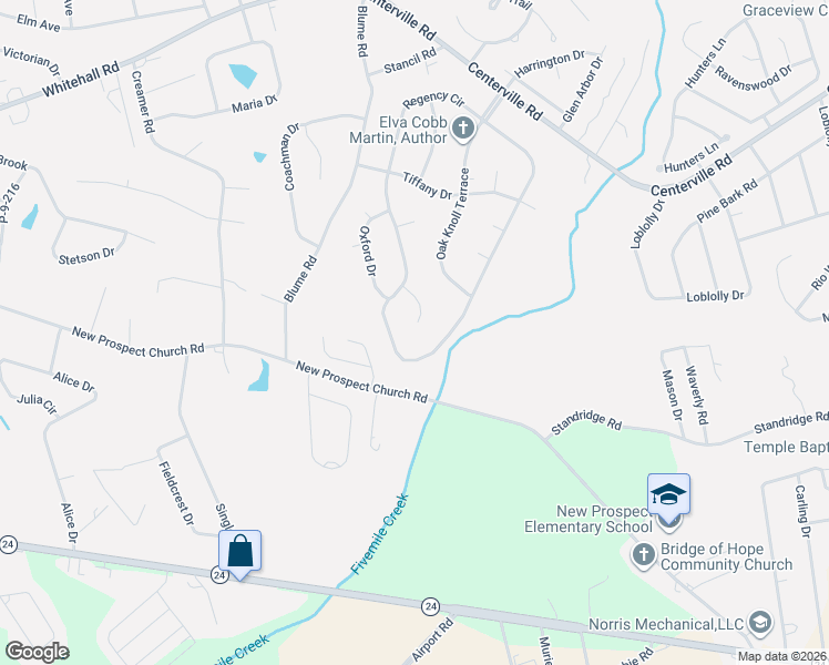 map of restaurants, bars, coffee shops, grocery stores, and more near 106 Roxbury Court in Anderson