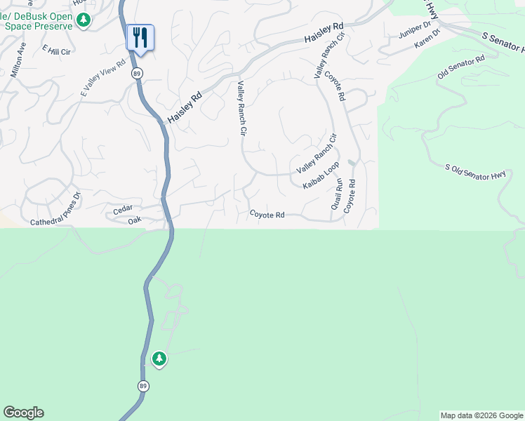 map of restaurants, bars, coffee shops, grocery stores, and more near 1670 Abert Court in Prescott