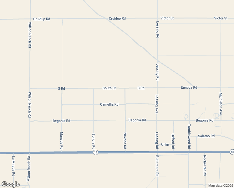 map of restaurants, bars, coffee shops, grocery stores, and more near 14460 Nevada Road in Phelan