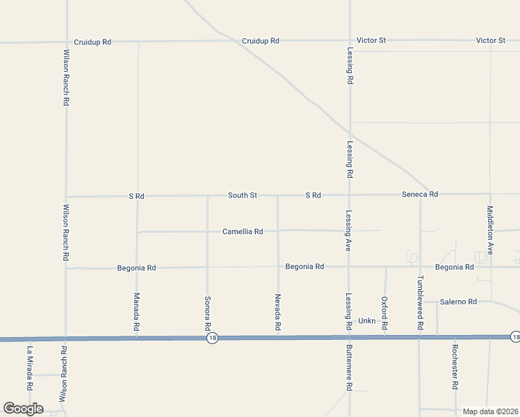 map of restaurants, bars, coffee shops, grocery stores, and more near 14460 Nevada Road in Phelan