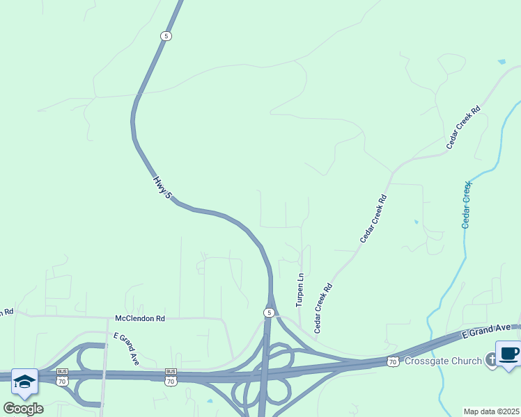map of restaurants, bars, coffee shops, grocery stores, and more near 448 Turpen Lane in Garland County
