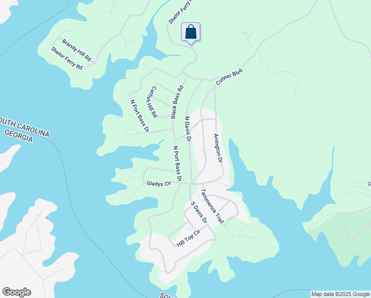 map of restaurants, bars, coffee shops, grocery stores, and more near 242 North Davis Drive in Oconee