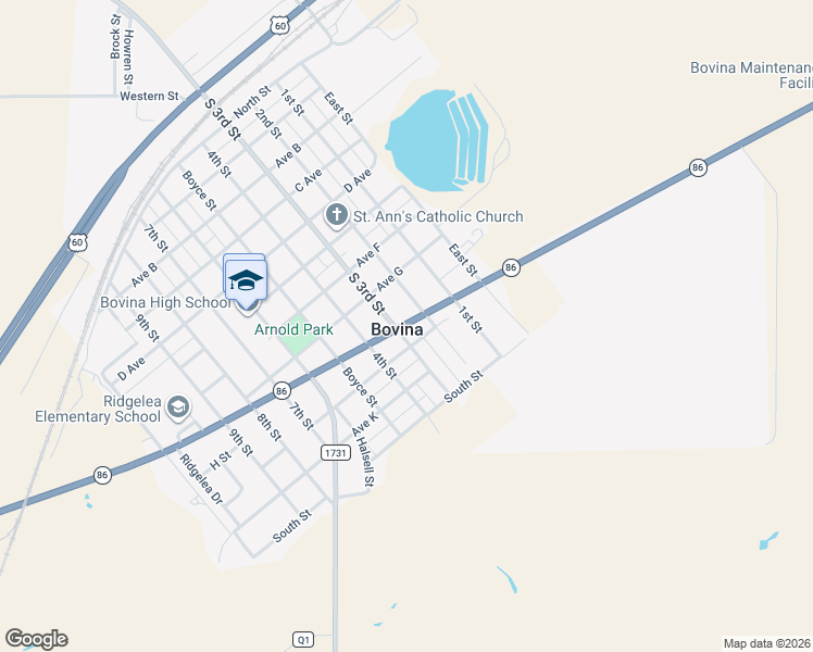 map of restaurants, bars, coffee shops, grocery stores, and more near in Bovina