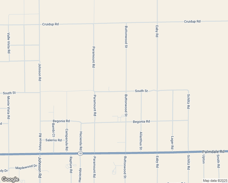 map of restaurants, bars, coffee shops, grocery stores, and more near South Street in San Bernardino County