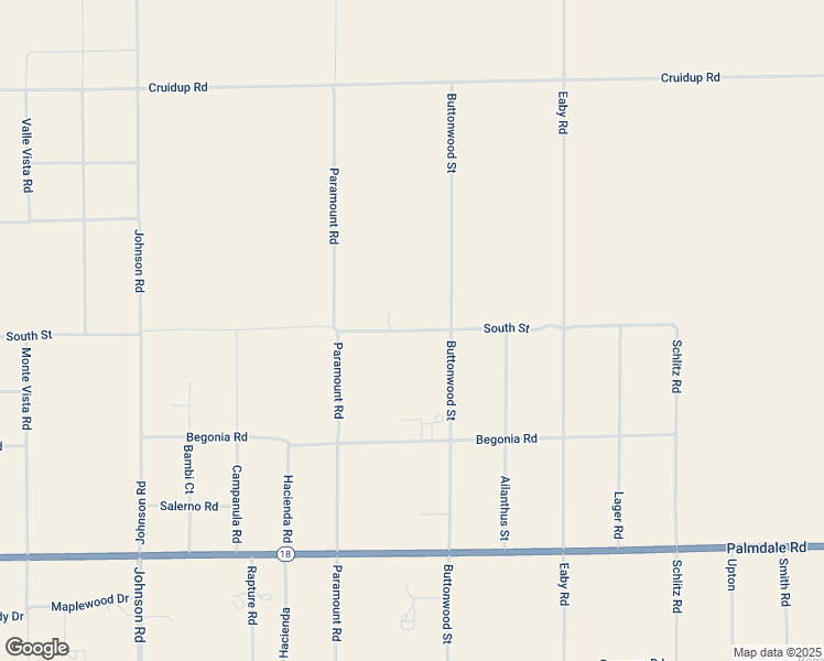 map of restaurants, bars, coffee shops, grocery stores, and more near South Street in San Bernardino County