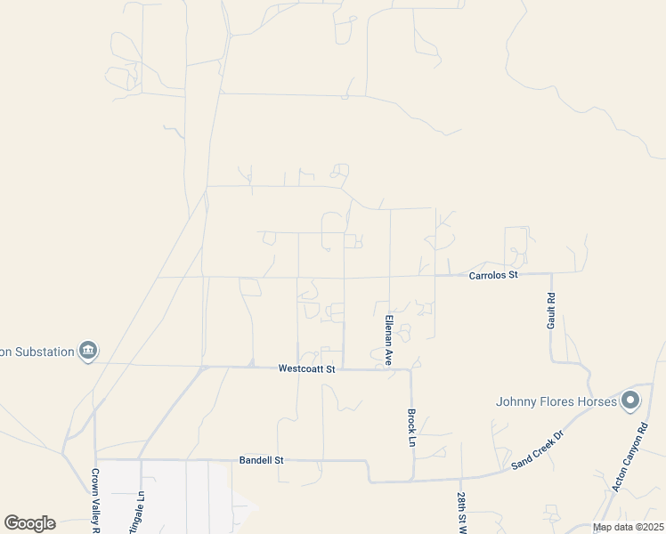 map of restaurants, bars, coffee shops, grocery stores, and more near 34821 Katherinel Avenue in Acton