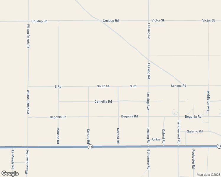 map of restaurants, bars, coffee shops, grocery stores, and more near 14480 Nevada Road in Phelan