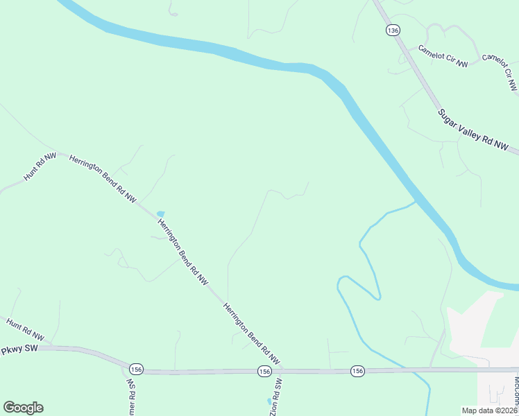 map of restaurants, bars, coffee shops, grocery stores, and more near 280 Ray Road Northwest in Calhoun