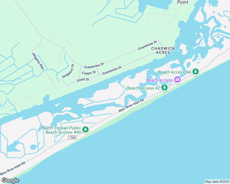 map of restaurants, bars, coffee shops, grocery stores, and more near 114 Lacosta Place in North Topsail Beach