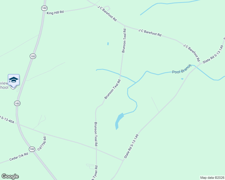 map of restaurants, bars, coffee shops, grocery stores, and more near Brunson Teal Road in Chesterfield County