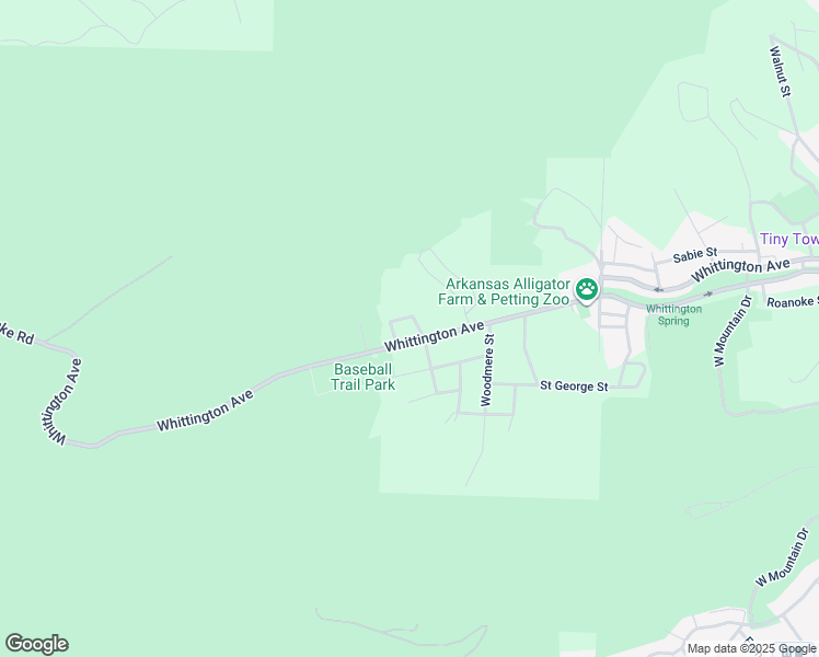 map of restaurants, bars, coffee shops, grocery stores, and more near 100 Regal Lane in Hot Springs