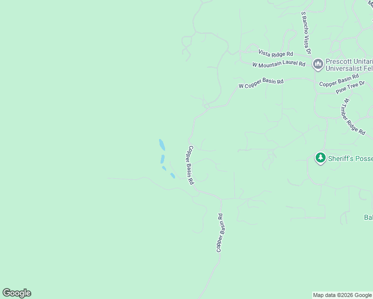 map of restaurants, bars, coffee shops, grocery stores, and more near 3200 West Copper Basin Road in Prescott