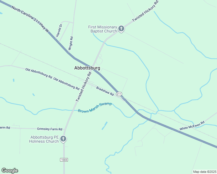 map of restaurants, bars, coffee shops, grocery stores, and more near North Carolina 211 Highway West in Bladenboro