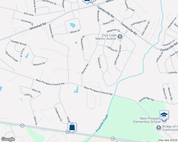 map of restaurants, bars, coffee shops, grocery stores, and more near 500 Blume Road in Anderson