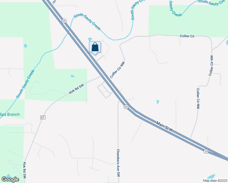 map of restaurants, bars, coffee shops, grocery stores, and more near 2230 East Main Street in Rainsville