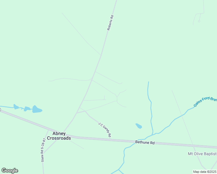 map of restaurants, bars, coffee shops, grocery stores, and more near 28 Oak Drive in Kershaw