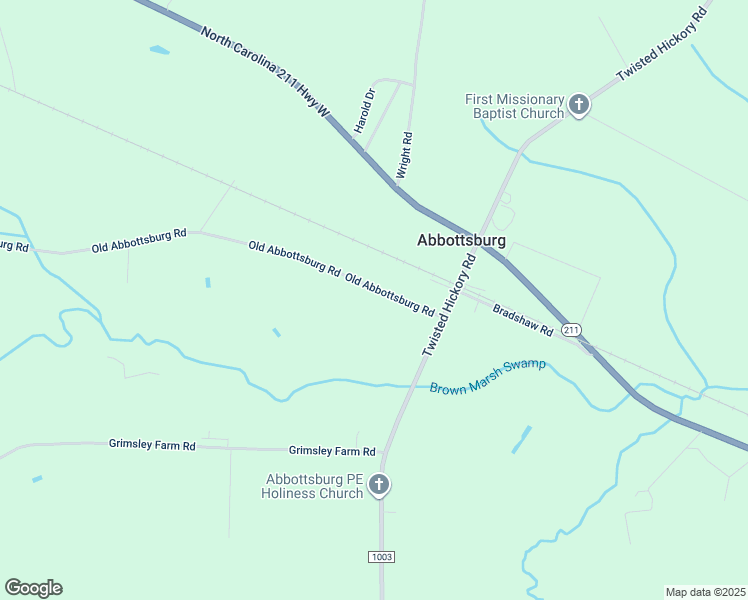 map of restaurants, bars, coffee shops, grocery stores, and more near 155 Old Abbottsburg Road in Bladenboro