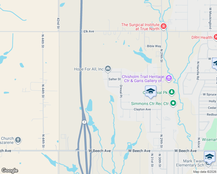 map of restaurants, bars, coffee shops, grocery stores, and more near 3425 Bates Drive in Duncan