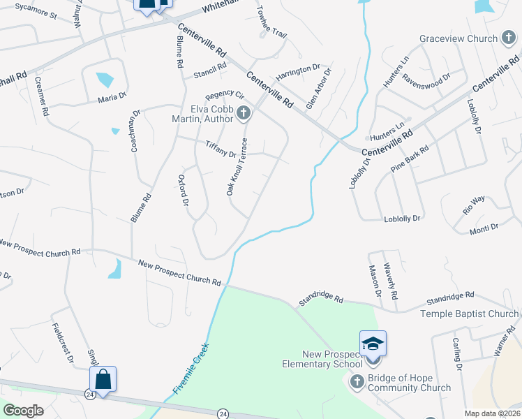 map of restaurants, bars, coffee shops, grocery stores, and more near 215 Regency Circle in Anderson