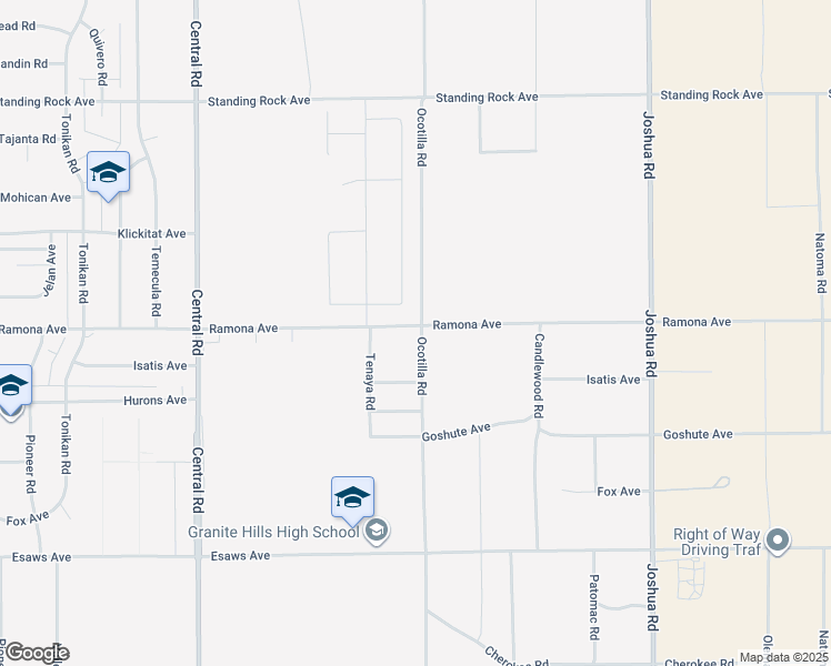 map of restaurants, bars, coffee shops, grocery stores, and more near 14840 Indigo St. in Apple Valley