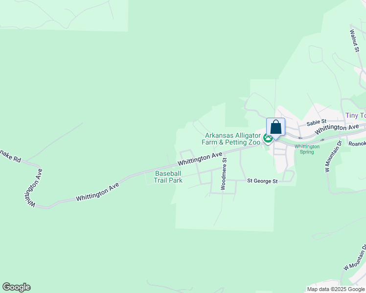 map of restaurants, bars, coffee shops, grocery stores, and more near 100 Regal Lane in Hot Springs